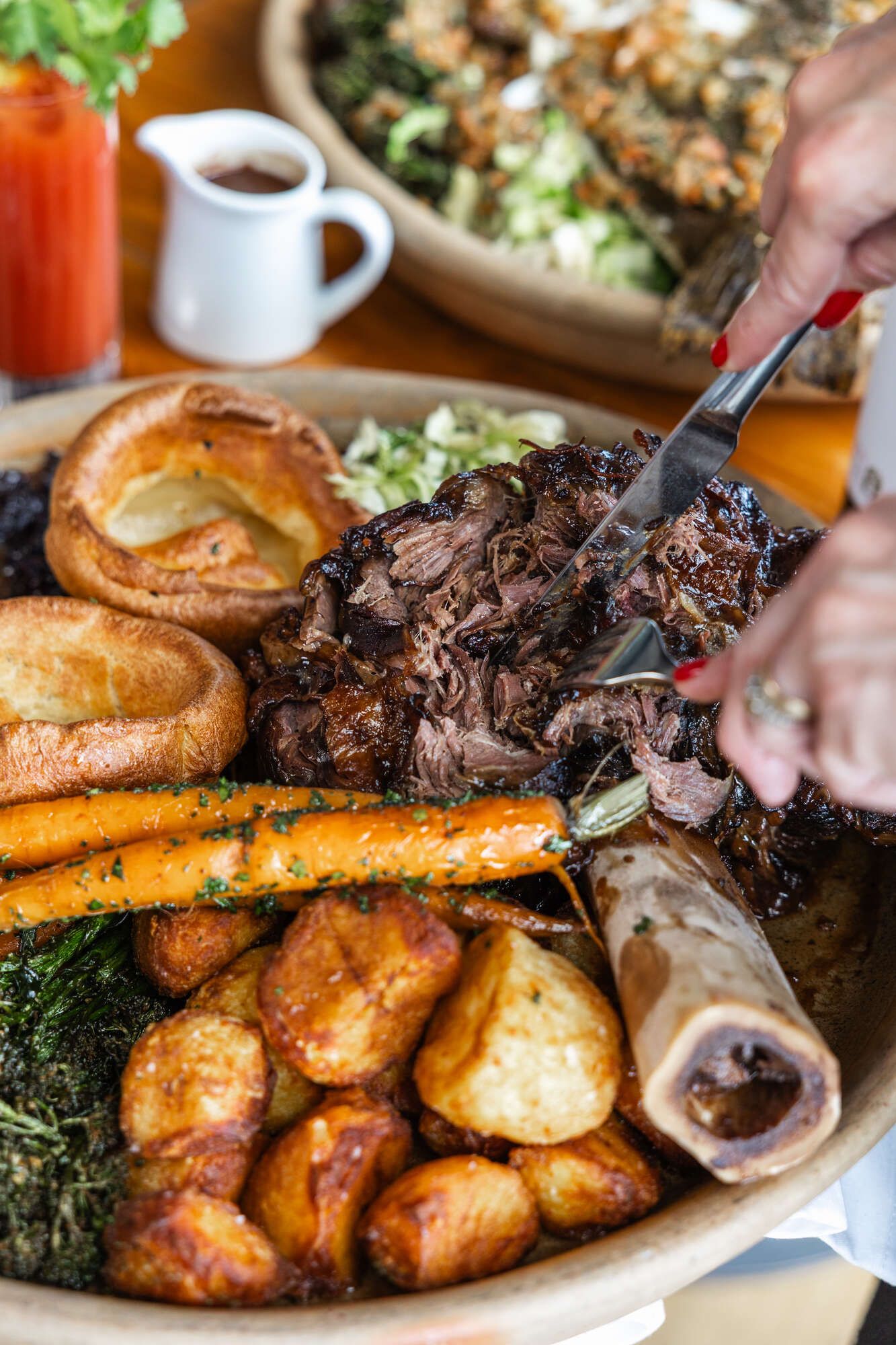 Sharing roast at the Riverstation, Bristol