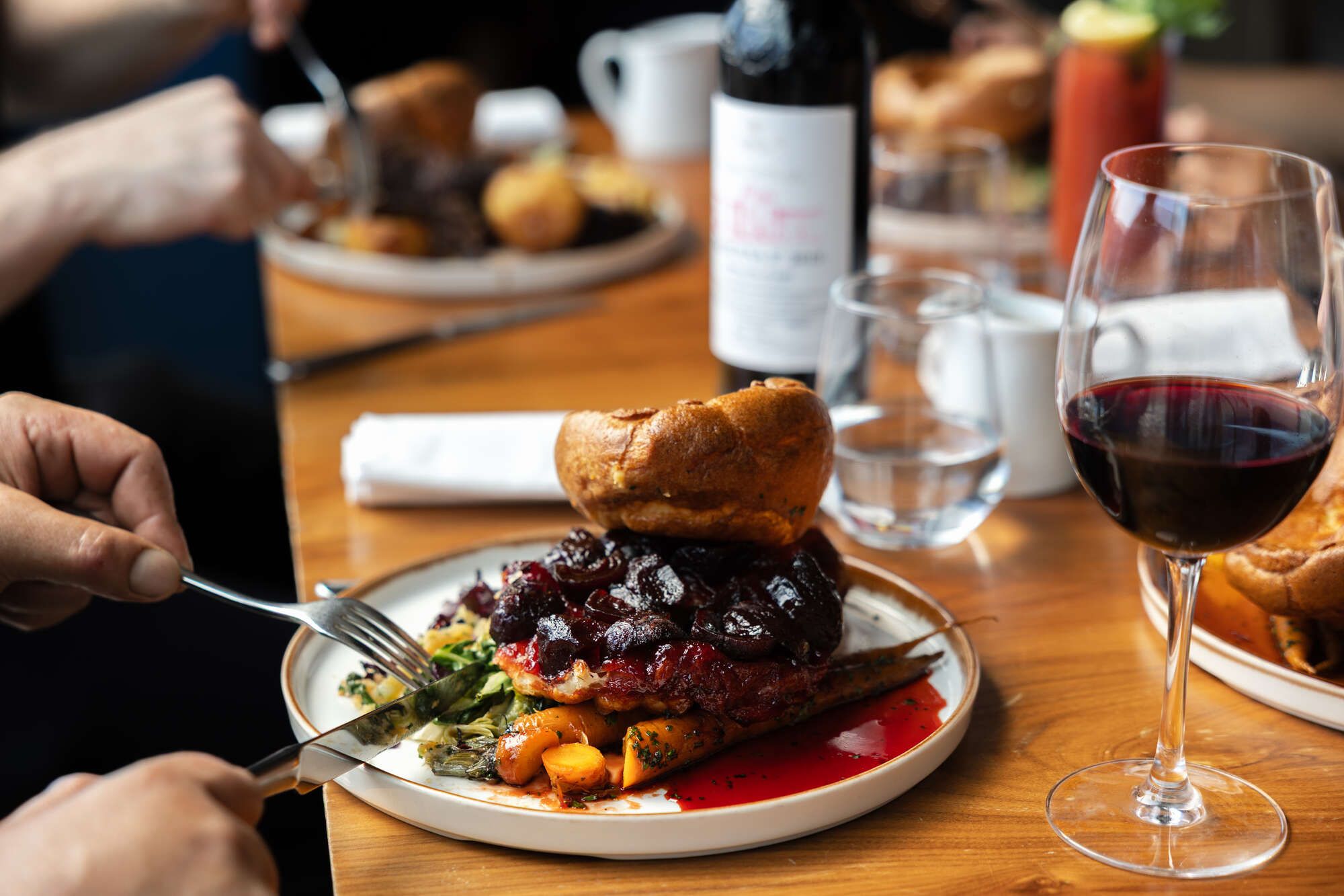 Sunday Roast with Red Wine at Riverstation, Bristol