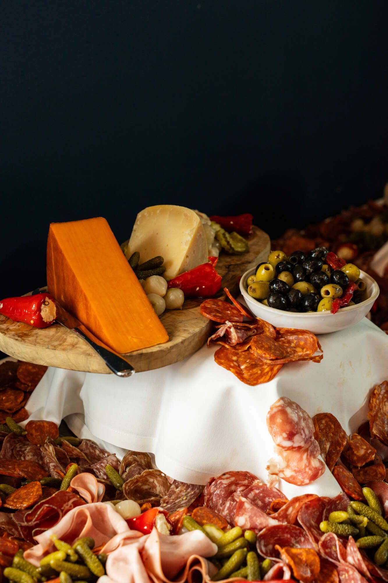 Charcuterie table for events, weddings and Christmas parties at the Riverstation, Bristol